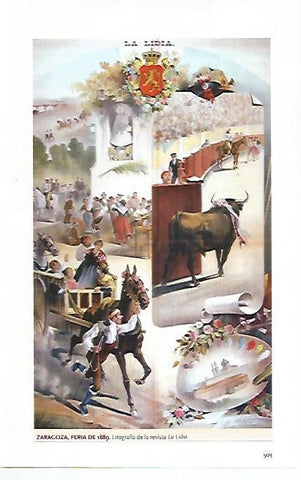 LAMINA COSSIO 50453: Zaragoza Feria de 1889