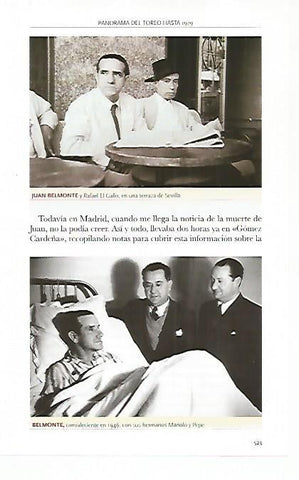 LAMINA COSSIO 50461: Juan Belmonte y Rafael El Gallo en Sevilla
