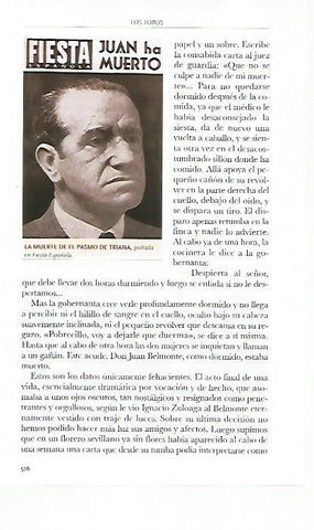 LAMINA COSSIO 50462: La muerte de Juan Belmonte