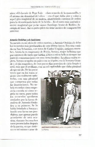 LAMINA COSSIO 50467: Antonio Ordoñez con El Niño de la Palma