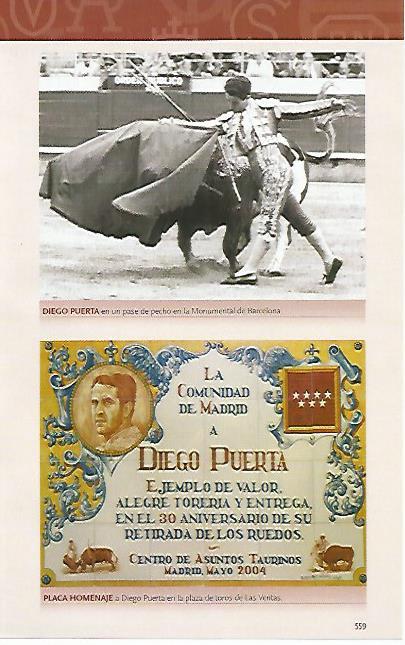 LAMINA COSSIO 50480: Diego Puerta en la Monumental de Barcelona