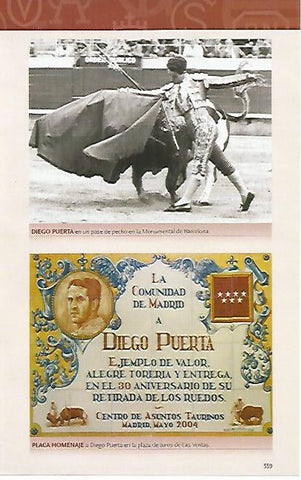 LAMINA COSSIO 50480: Diego Puerta en la Monumental de Barcelona