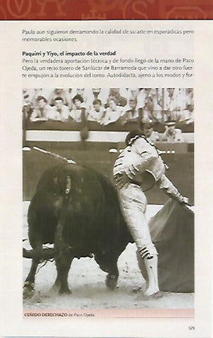 LAMINA COSSIO 50484: Derechazo de Paco Ojeda