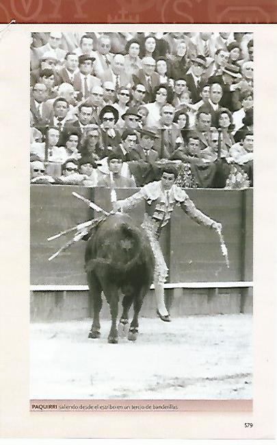 LAMINA COSSIO 50487: Paquirri en el tercio de banderillas