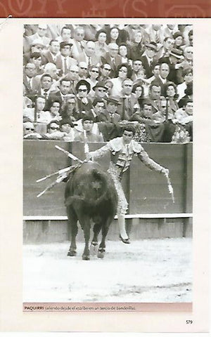LAMINA COSSIO 50487: Paquirri en el tercio de banderillas
