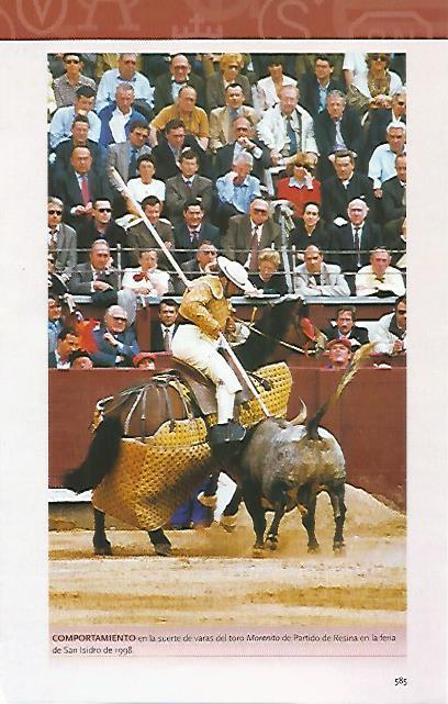 LAMINA COSSIO 50490: El toro Morenito en San Isidro de 1998