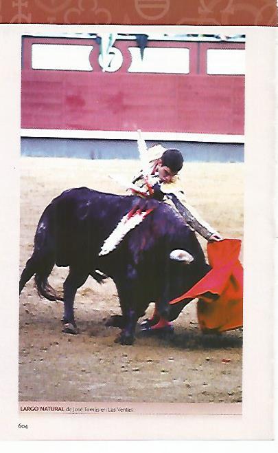 LAMINA COSSIO 50498: Natural de Jose Tomas en Las Ventas