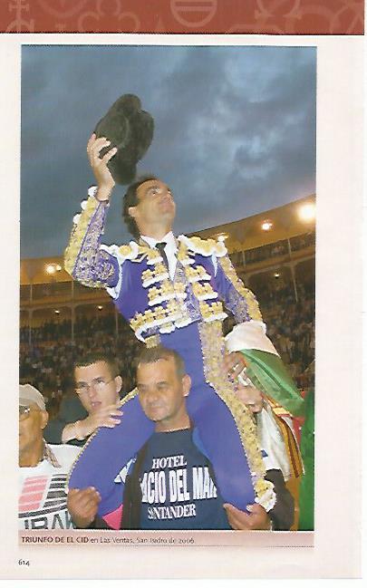 LAMINA COSSIO 50503: Triunfo de El Cid en Las Ventas 2006