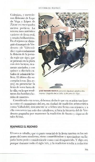 LAMINA COSSIO 50506: Jose Bayard Badila litografia de La Lidia de 1890