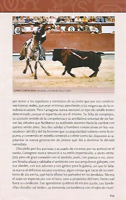 LAMINA COSSIO 50516: Gines Cartagena con banderilla al violin