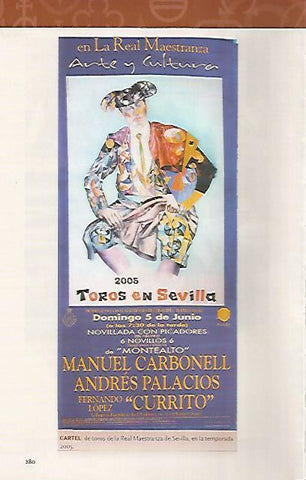 LAMINA COSSIO 50531: Cartel de la Real Maestranza de Sevilla de 2005