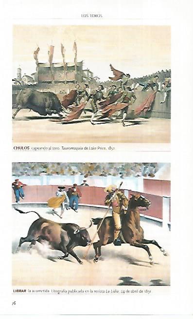 LAMINA COSSIO 50543: Chulos capeando al toro y Librar la acometida