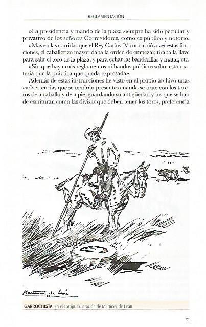 LAMINA COSSIO 50552: Garrochista en el cortijo por Martinez de Leon
