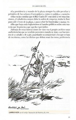 LAMINA COSSIO 50552: Garrochista en el cortijo por Martinez de Leon