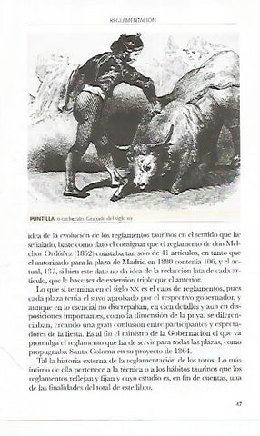 LAMINA COSSIO 50563: Puntilla grabado del siglo XIX