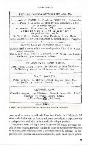 LAMINA COSSIO 50566: Cartel del Puerto de Santa Maria en 1770