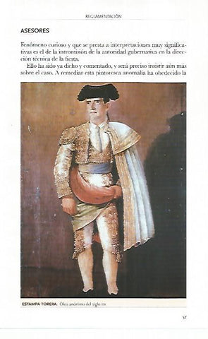 LAMINA COSSIO 50567: Estampa torera anonimo del siglo XIX