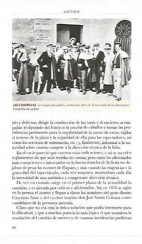 LAMINA COSSIO 50568: Cuadrillas en el patio de caballos