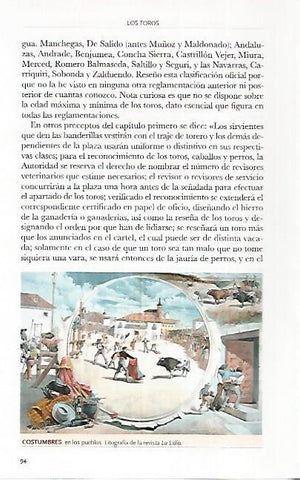 LAMINA COSSIO 50577: Costumbres en los pueblos de la revista La Lidia