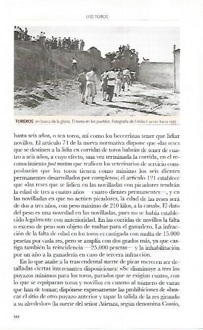 LAMINA COSSIO 50589: El toreo en los pueblos fotografia de E. Cuevas de 1955