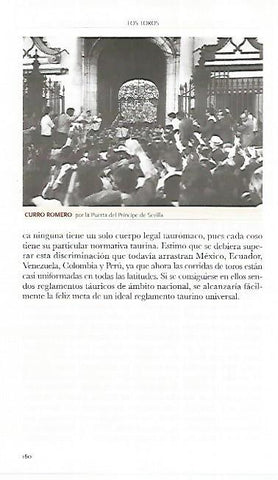 LAMINA COSSIO 50604: Curro Romero en la Puerta del Principe de Sevilla