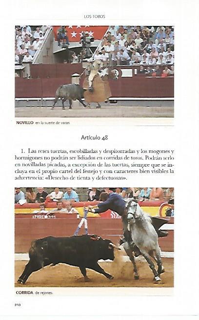 LAMINA COSSIO 50620: Novillo en la suerte de varas y corrida de rejones