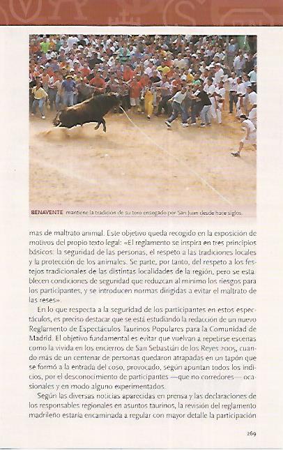 LAMINA COSSIO 50632: Toro ensogado en Benavente