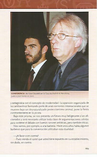 LAMINA COSSIO 50660: Albert Boadella y Jose Tomas en 2001