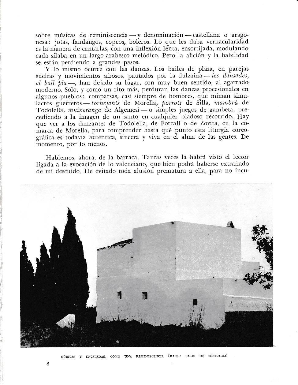 LAMINA 5889: Casas de Benicarlo cubicas y encaladas. Reminiscencia arabe