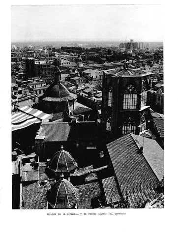 LAMINA 5907: Tejados de la catedral y el prisma calado del cimborio