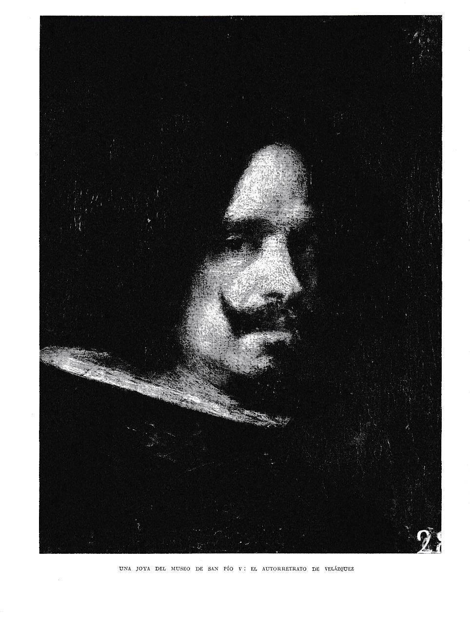 LAMINA 5922: Autorretrato Velazquez Museo de San Pio