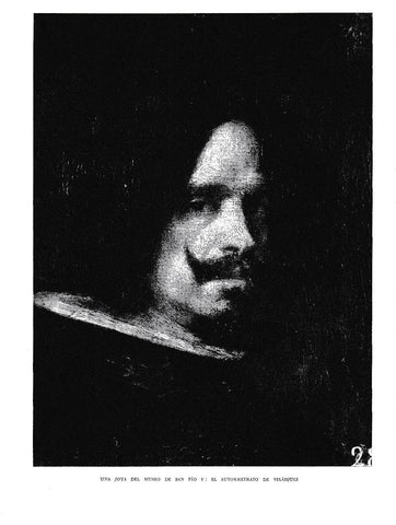 LAMINA 5922: Autorretrato Velazquez Museo de San Pio