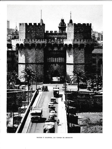 LAMINA 5924: Macizas y solemnes torres de Serranos