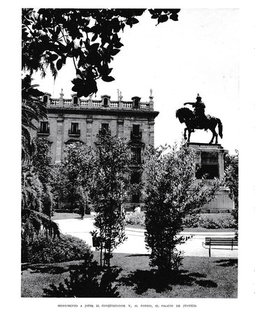 LAMINA 5935: Monumento a Jaime el Conquistador y Palacio de Justicia