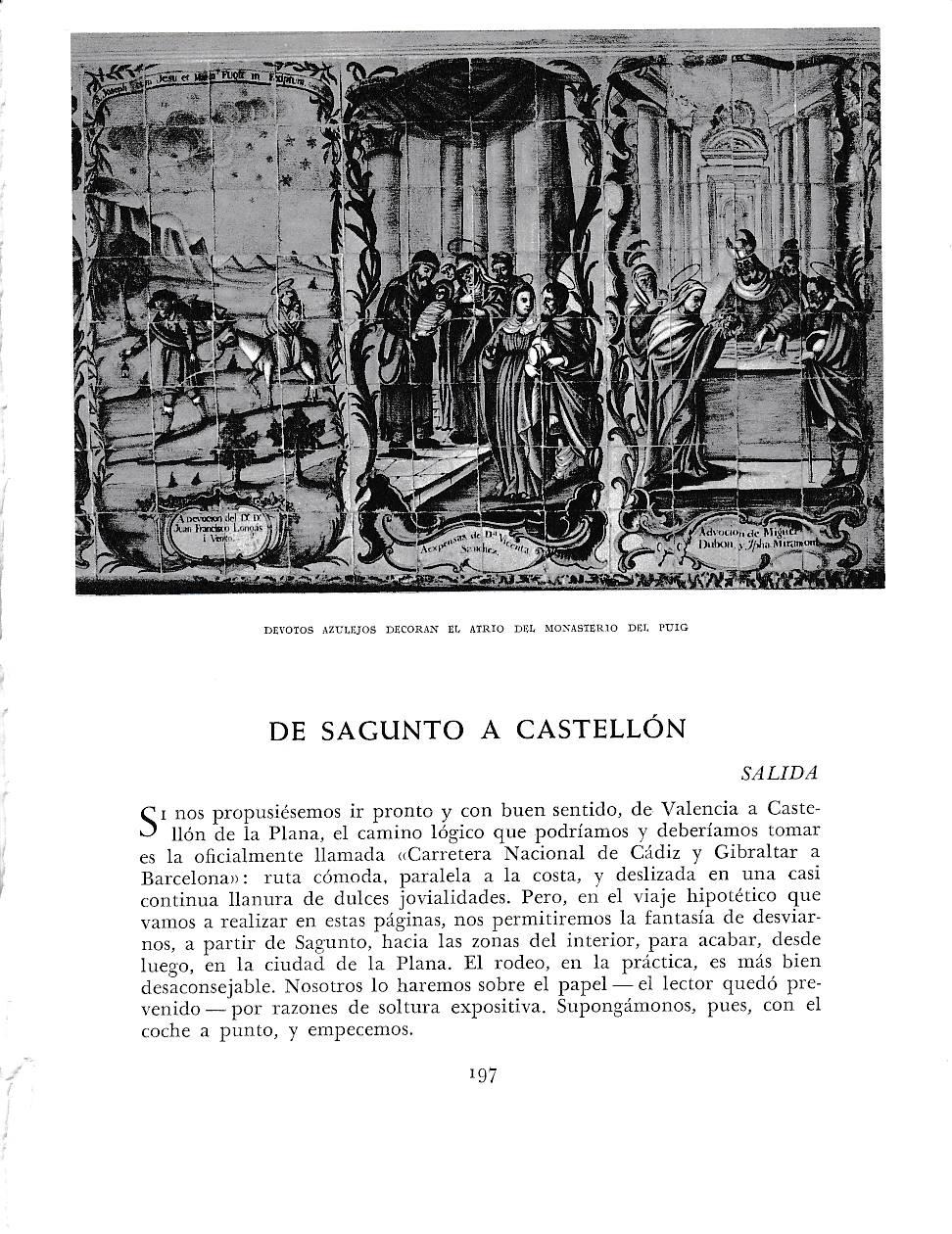 LAMINA 5945: Devotos azulejos del atrio del Monasterio del Puig