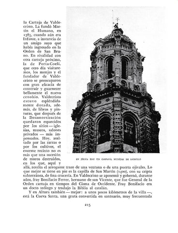 LAMINA 5953: Jerica Campanil Mudejar de ladrillo