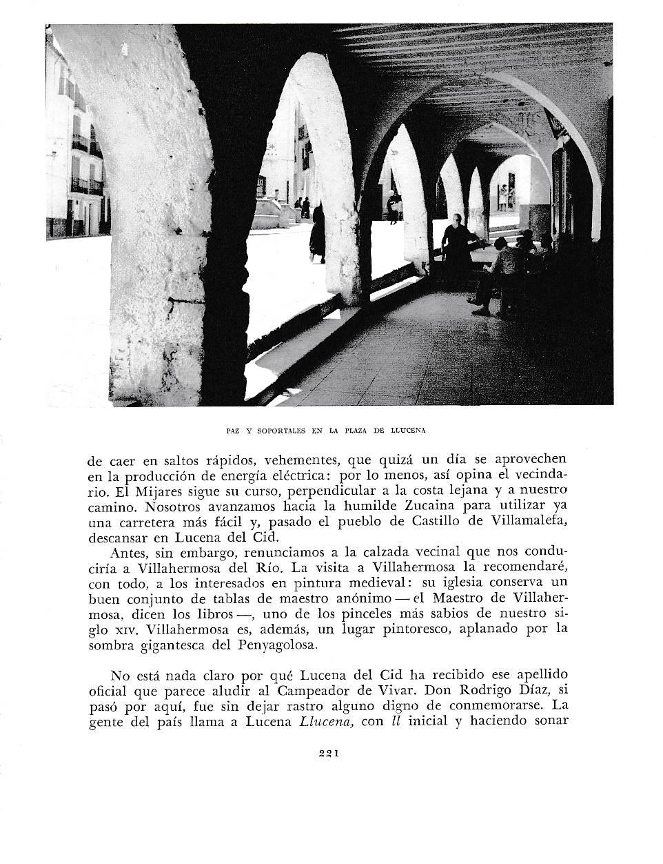 LAMINA 5956: Soportales plaza de Llucena
