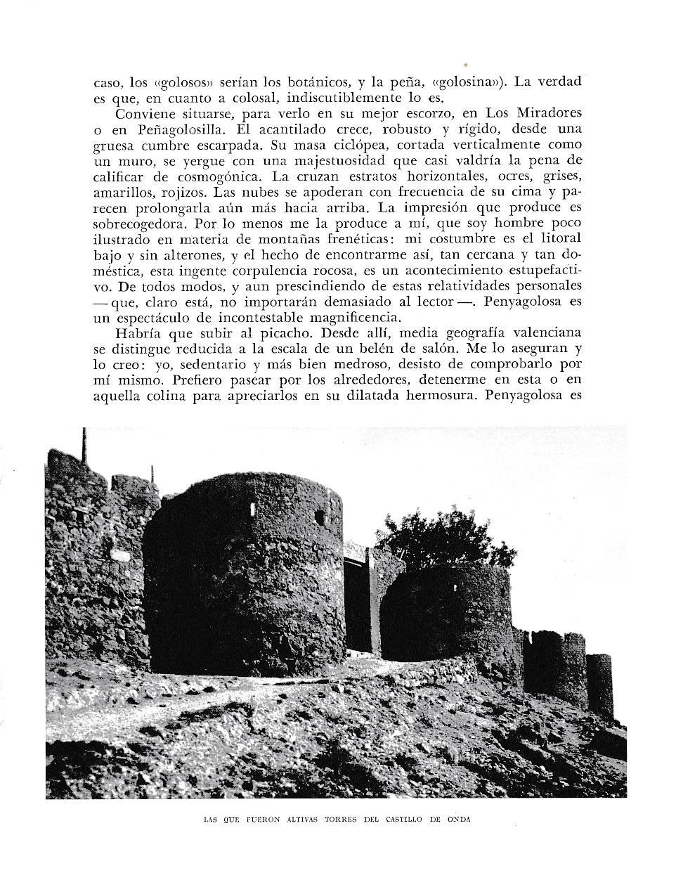 LAMINA 5959: Torres del Castillo de Onda