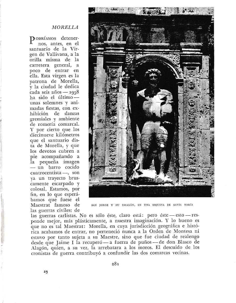 LAMINA 5988: San Jorge y su dragon en una esquina de Santa Maria
