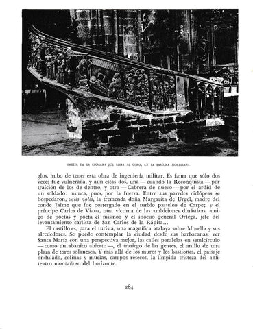 LAMINA 5989: Petril de la escalera del coro en la Basilica de Morella