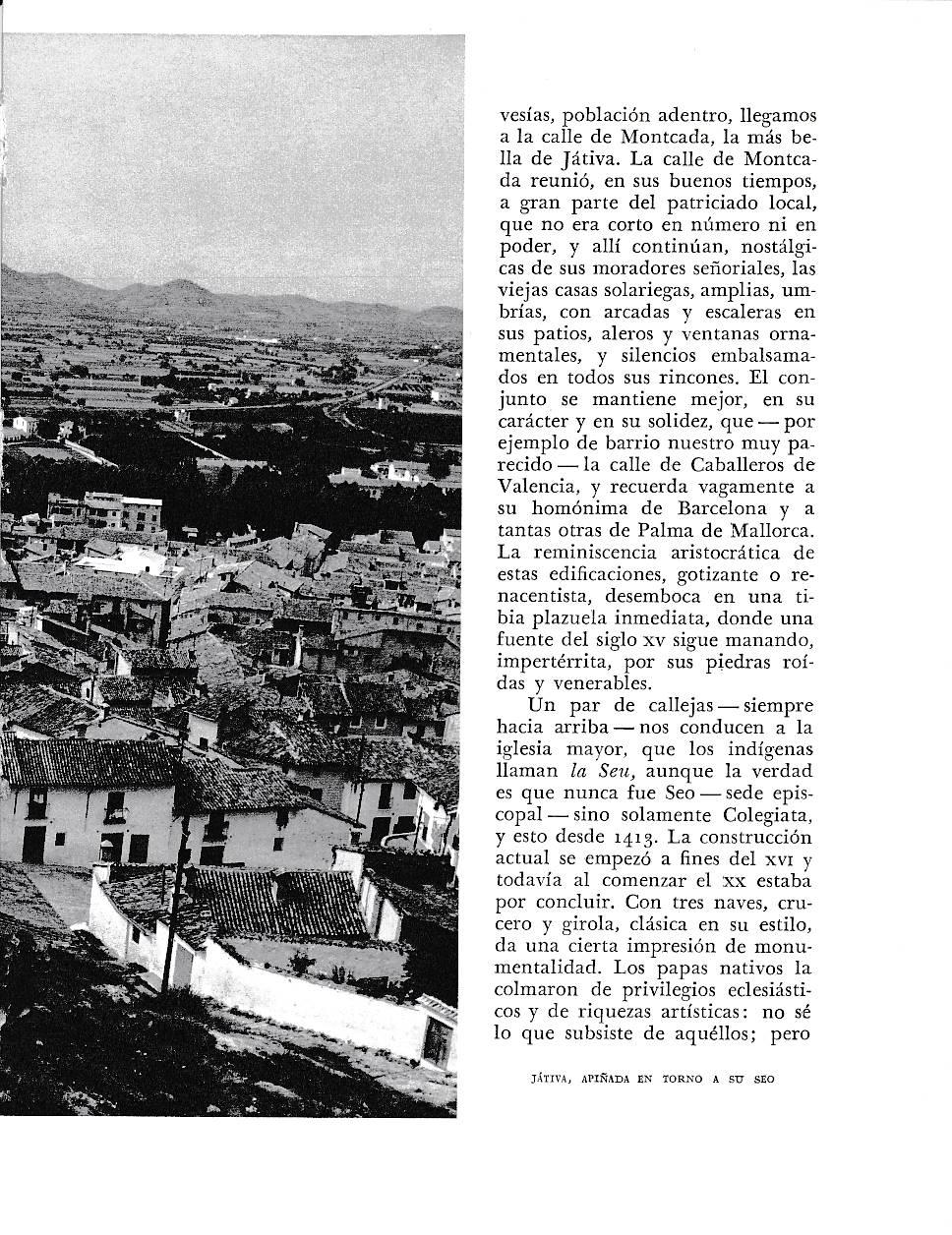 LAMINA 6014:  Jativa apiñada entorno a su Seo