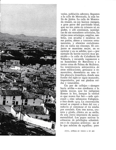 LAMINA 6014:  Jativa apiñada entorno a su Seo