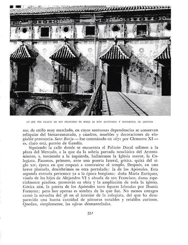 LAMINA 6018: Palacio de San Francisco de Borja hoy residencia jesuitas