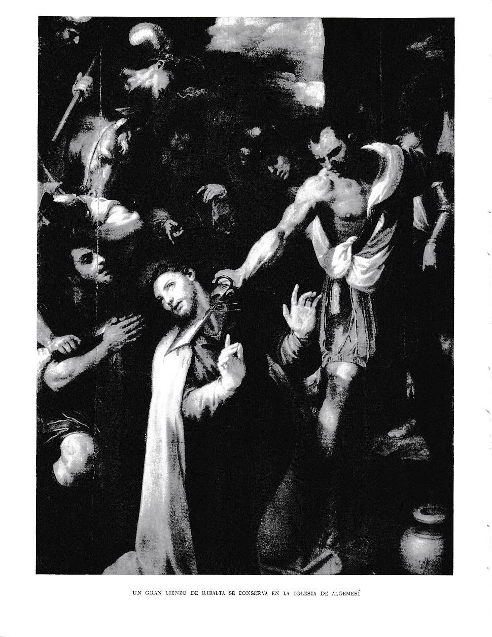 LAMINA 6022: Lienzo de Ribalya en la Iglesia de Algemesi