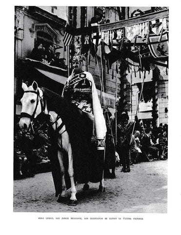 LAMINA 6053: San Jorge en los Moros y Cristianos de Alcoy