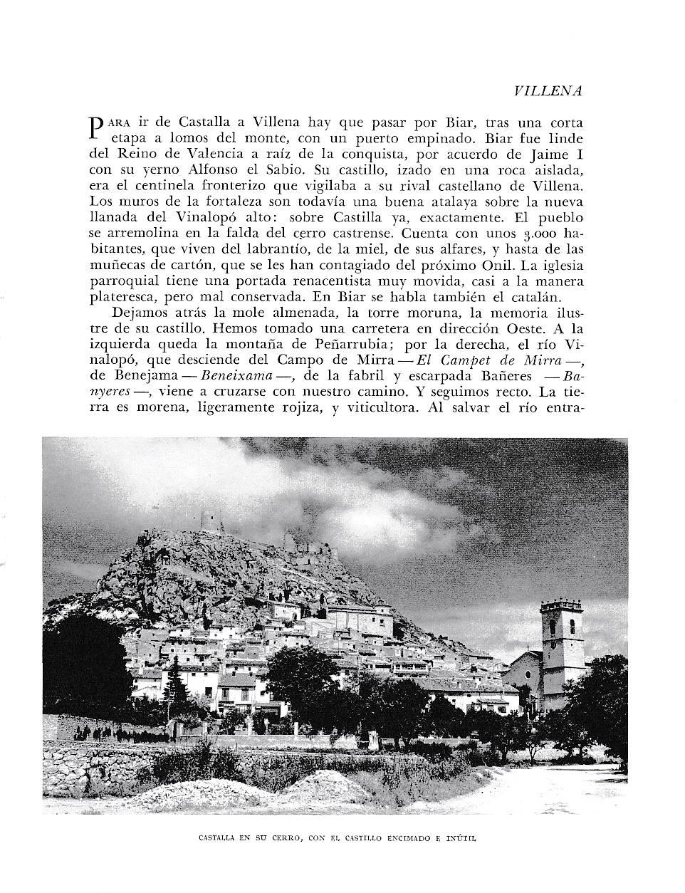 LAMINA 6059: Castalla en su cerro con el castillo