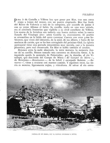 LAMINA 6059: Castalla en su cerro con el castillo