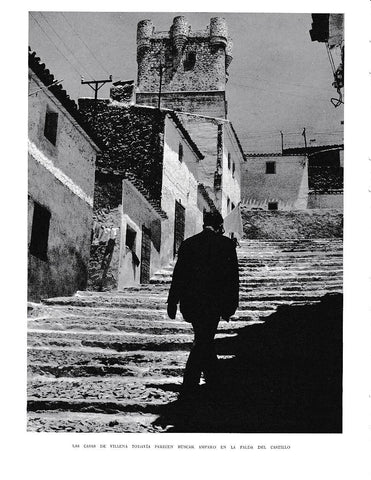LAMINA 6062: Casas de Villena a la falda del castillo