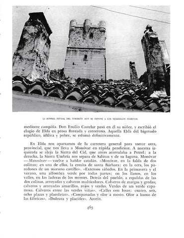LAMINA 6063: Torreon feudal se impone a los tejadillos plebeyos