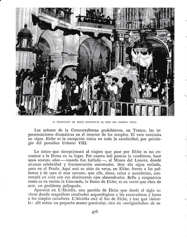LAMINA 6069: La Dormicion de Maria en el Misteri d Elx